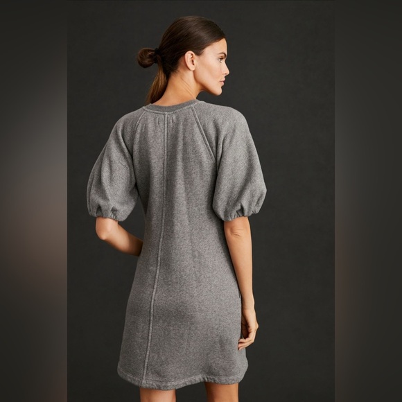 Anthropologie Velvet by Graham & Spencer Puff-Sleeve Mini Dress - Picture 3 of 12